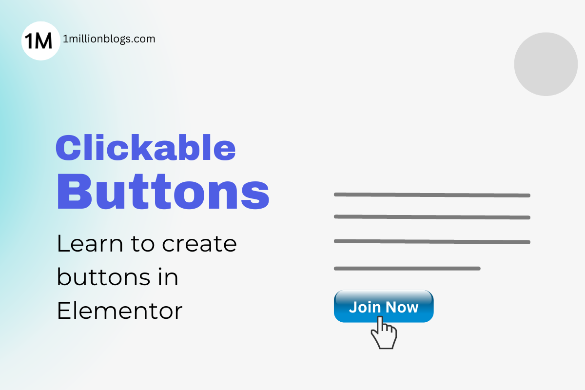 How to Create a Clickable Button in Elementor?