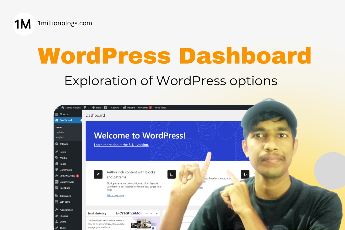 WordPress Dashboard Menu Options for Beginners