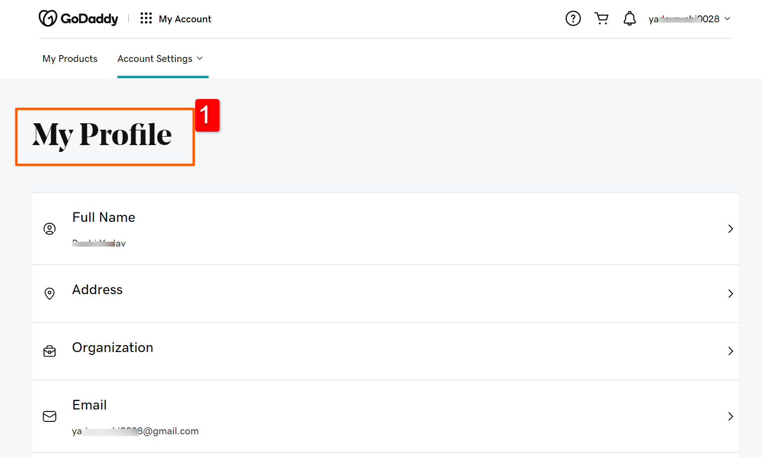 My profile: Here you can update your personal detail.